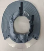 ShadyRider sunburn preventing cycling helmet brim with UV 50 visor providing bike riding shade & 170° clear forward & upwards brim vision for safer riding.