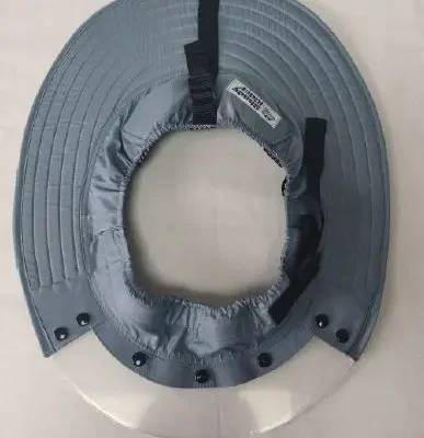 ShadyRider sunburn preventing cycling helmet brim with UV 50 visor providing bike riding shade & 170° clear forward & upwards brim vision for safer riding.