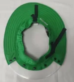 ShadyRider sunburn preventing cycling helmet brim with UV 50 visor providing bike riding shade & 170° clear forward & upwards brim vision for safer riding.