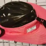Pale Rider Pink Cycling Helmet Brim – Bright Pink Sun Brim with  UV50 170° Clear Vision Visor